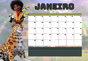 Planner 2024 Encanto com Antônio para Editar Online