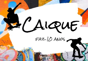 Painel de Aniversário Skate Urbano para Editar Online