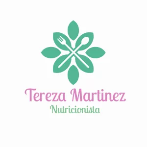 Logo Editável para Nutricionista com Símbolo Floral