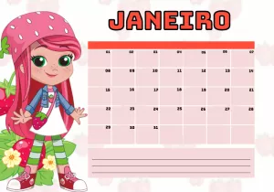 Planner da Moranguinho Editável Online para Imprimir