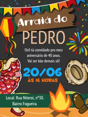 Invitación de Festa Junina – Estático – Bella Liz Convites