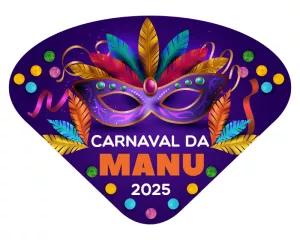 Ventarola de Carnaval com Máscara Colorida para Editar Online