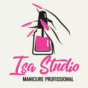Logotipo Editável para Nail Designer e Manicure