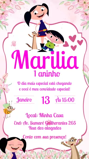 Convite de Aniversário Show da Luna para Editar Online