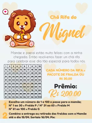 Baby Shower Raffle – Static – Pedro Henrique