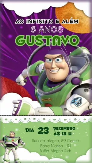 Invitation d'anniversaire Toy Story – Statique – Felicity Artes