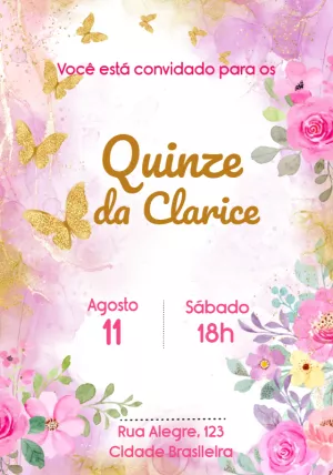 Quinceañera Invitation – Static – Julia B