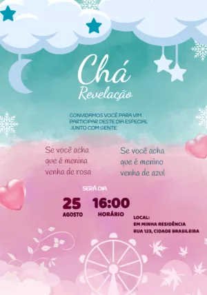 Gender Reveal Invitation – Static – Samia designer