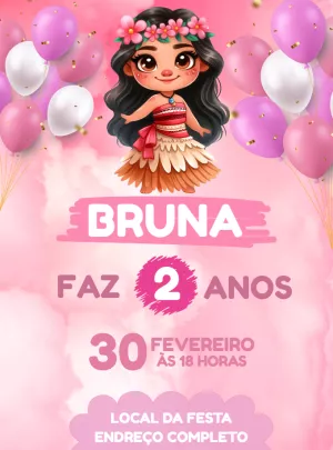 Invito di compleanno Oceania – Statico – Decore Arte