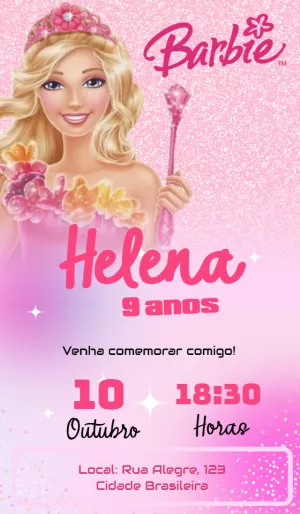 Invito di compleanno Principesse – Statico – Baby Convites