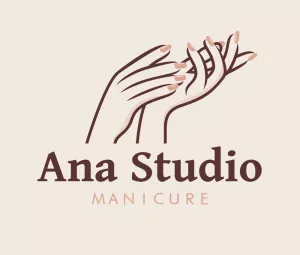 Logo Manicure com Mãos Elegantes para Editar Online