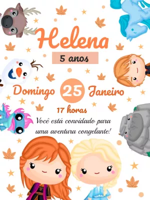Frozen Birthday Invitation – Static – Breezy