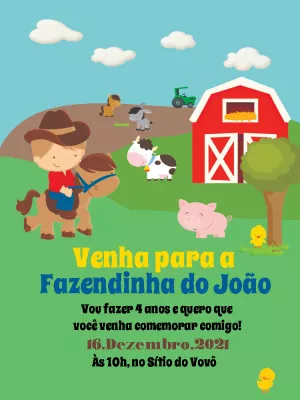 Animals Birthday Invitation – Static – Querido Convite