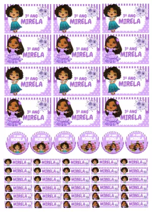 Kit Etiqueta Escolar Encanto Disney Editável Online