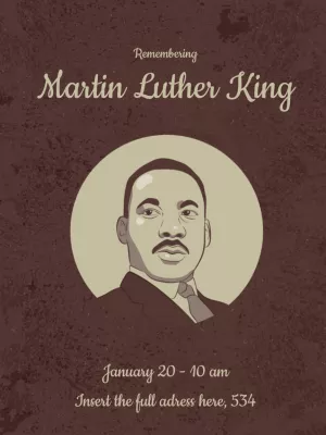 Martin Luther King Day Tribute Post to Edit Online