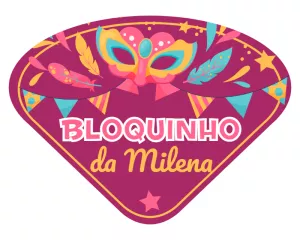 Ventarola de Carnaval Bloquinho Editável para Imprimir