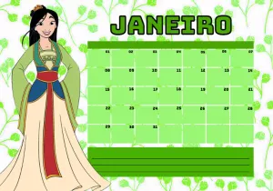 Planner da Mulan Editável Online para Organizar e Imprimir
