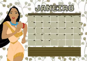 Planner Pocahontas Editável Online para Imprimir