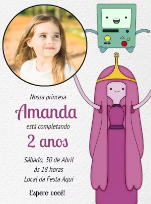 Invitación de cumpleaños Princesas – Estático – Decore Arte