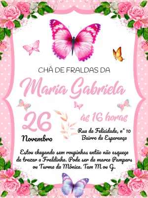 Invito baby shower – Statico – Pedro Henrique