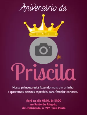 Invitación de cumpleaños Princesas – Estático – Wolf Designer