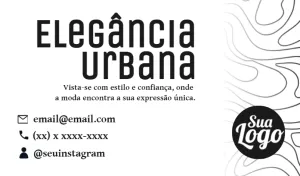Cartão de Visita Moderno e Elegante para Editar Online