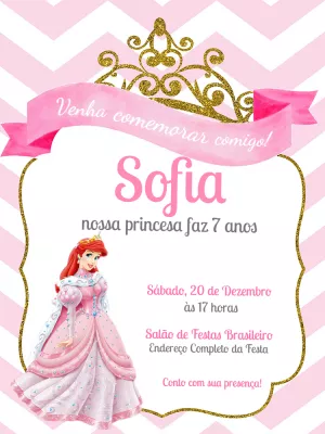 Invitación de cumpleaños Princesas – Estático – Jonathan Fiuza