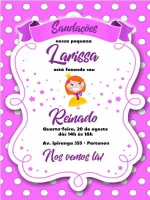 Invitación de cumpleaños Princesas – Estático – Heric