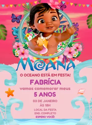 Invito di compleanno Oceania – Statico – Decore Arte