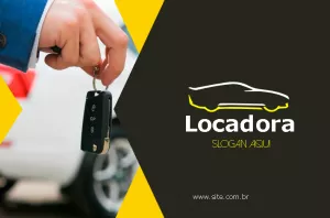 Cartão de Visita Locadora de Veículos Moderno para Editar Online