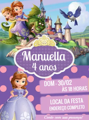 Invito di compleanno Principesse – Statico – Decore Arte