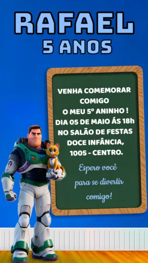 Invitation d'anniversaire Toy Story – Statique – Idesign Personalizados