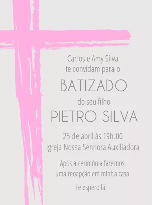 Invito per il battesimo – Statico – Decore Arte