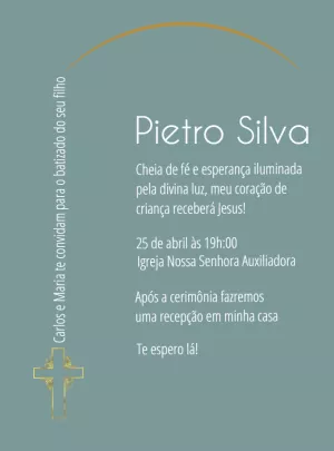 Invito per il battesimo – Statico – Decore Arte