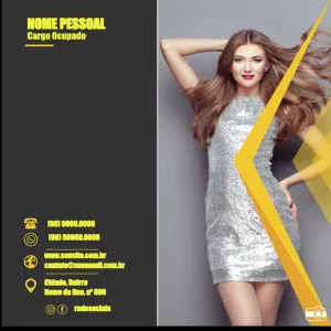 Cartão de Visita Digital para Fotógrafos para Editar Online