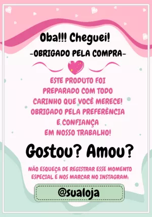 Cartão de Agradecimento para Cliente Rosa para Editar Online