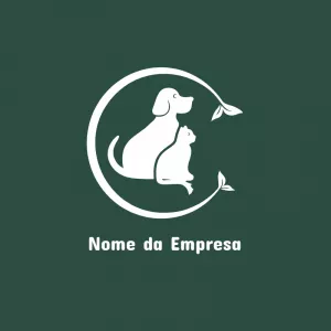 Logo Editável para Pet Shop e Veterinária para Criar Online