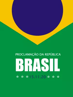 Arte Proclamação da República do Brasil para Editar Online