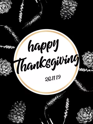 Elegant Thanksgiving Post Template to Edit Online