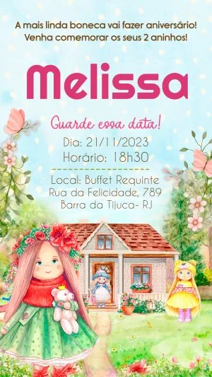 Invitación de cumpleaños Jardín encantado – Estático – Felicity Artes