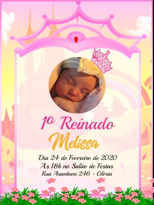 Invitación de cumpleaños Princesas – Estático – Heric