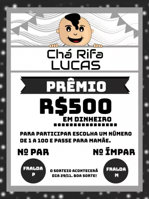 Baby Shower Raffle – Static – Gley Leobas