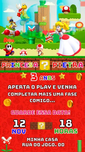 Invitación de cumpleaños Princesas – Estático – Felicity Artes