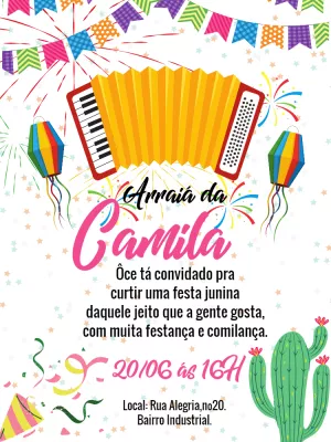 Festa-Junina-Einladung – Statisch – Bella Liz Convites