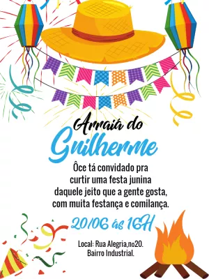 Festa-Junina-Einladung – Statisch – Bella Liz Convites