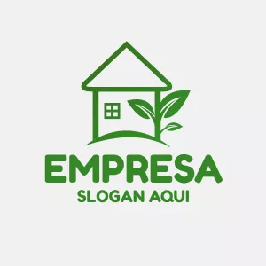Logo Natureza e Casa para Editar Online para sua Empresa