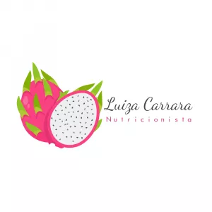 Logo Nutricionista com Pitaya para Editar Online