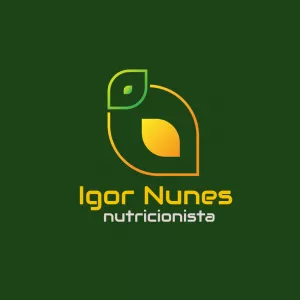 Logo Nutricionista Moderno com Folha para Editar Online
