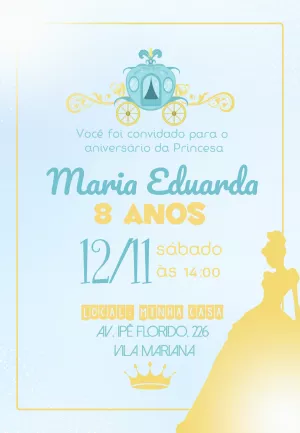 Invitación de cumpleaños Princesas – Estático – ig: @illustragio