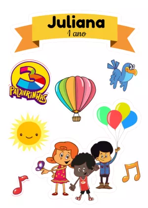 Cake Topper – Static – Convites e Artes Digitais